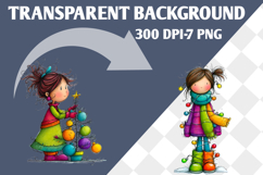 Whimsical girl png Sublimation Product Image 3