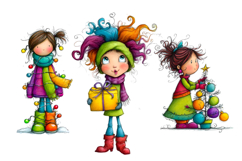 Whimsical girl png Sublimation Product Image 5