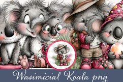 Whimsical Koala png Sublimation Product Image 1