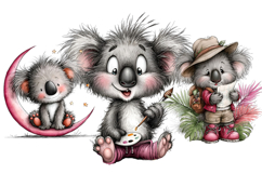 Whimsical Koala png Sublimation Product Image 5
