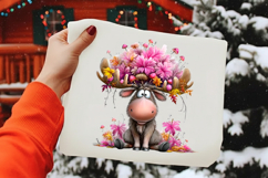 Whimsical moose png Sublimation Product Image 2