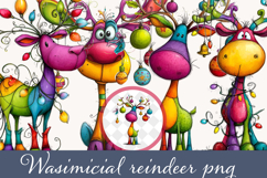Whimsical reindeer Sublimation png Product Image 1