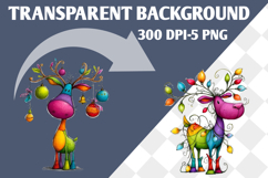 Whimsical reindeer Sublimation png Product Image 3