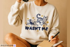 Funny Cat Hand-Drawn SVG PNG Sublimation Design Product Image 4