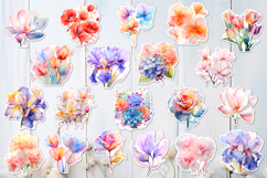 Floral Stickers Bundle | Watercolor Flowers Product Image 2