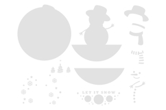 Christmas Home Round door Sign SVG | Laser cut Product Image 2