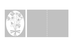 Flowers postcard laser cut / Card Laser Cut Flower Product Image 2