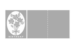 Birthday greeting card paper cut / Paper cut card svg Product Image 2