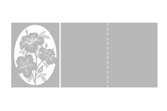 Hibiscus postcard laser cut / Laser Cut Hibiscus Wedding Product Image 2