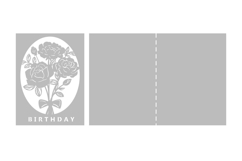 Greeting card paper cut / Paper cut card svg Product Image 2