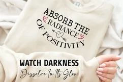 Absorb The Radiance Of Positivity SVG, Sleeve SVG Design Product Image 2