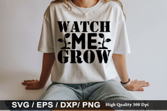 Watch Me Grow - House Plant SVG Design Product Image 1