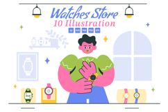 10 Watches Store Illustration Product Image 1