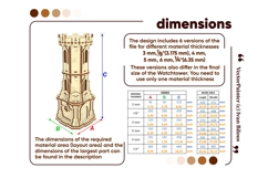 Medieval Castle Watchtower - Laser Cut Project, SVG File Product Image 12