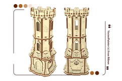 Medieval Castle Watchtower - Laser Cut Project, SVG File Product Image 15