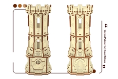 Medieval Castle Watchtower - Laser Cut Project, SVG File Product Image 16