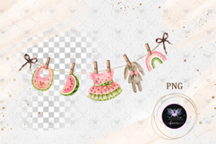 Summer Watermelon Clothes Baby PNG Product Image 1