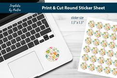 Water Bottle Heart Print and Cut sticker