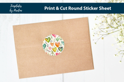 Water Bottle Heart Print and Cut sticker