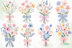 Watercolor Wildflower Bundle Clipart Product Image 3