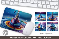 Mouse Pad Colorful Water Drops Product Image 1