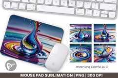 Mouse Pad Colorful Water Drops Product Image 1