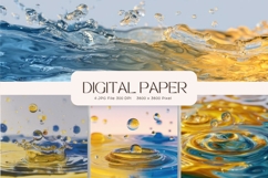 Water Bubbles Background Rainbow Water Drop Wallpaper_14 Product Image 1