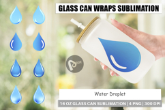 Glass Can Water Droplet Product Image 1