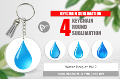 Keychain Water Droplet Product Image 1