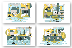 10 Water Pollution Vector Illustration Product Image 3