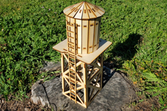 Farm Water Tower - laser cut file, Glowforge file Product Image 2