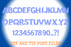 Water Waves Alphabet Lettering ABC Text Font OTF Product Image 2