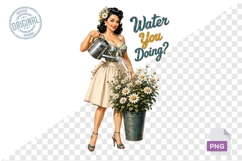 Water You Doing Funny Garden Quote PNG Design File Product Image 1