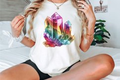 Watercolor Quartz Crystal Clipart Bundle Product Image 2