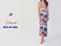 4th Of July Fireworks| Blue Red Abstract Fireworks Product Image 7