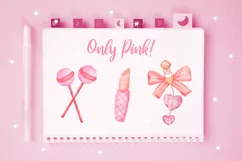 Cute valentines day watercolor clipart PNG Product Image 3