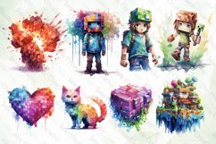 Watercolor Pixelated Sublimation Bundle Product Image 2