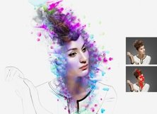 Portrait Watercolor Photoshop Action Product Image 12