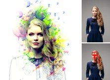 Portrait Watercolor Photoshop Action Product Image 8