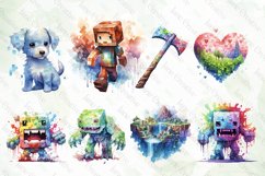 Watercolor Pixelated Sublimation Bundle Product Image 3