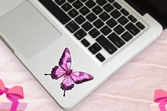 Watercolor Butterfly Sticker Clipart Bundle Product Image 5