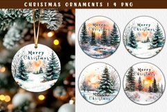 Christmas Tree Ornament | Round Christmas Ornament Product Image 1