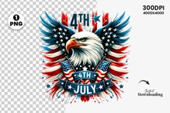 watercolor 4th july Patriotic clipart