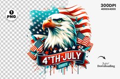 watercolor 4th july Patriotic clipart