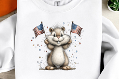 Watercolor 4th Of July Animals Clipart Product Image 2