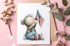 4th of July Animals Clipart Product Image 5