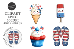 Watercolor 4th Of July Clipart Product Image 1