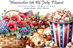 Watercolor 4th Of July Clipart Product Image 1