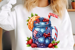 Watercolor 4th Of July Cocktail Clipart Product Image 3