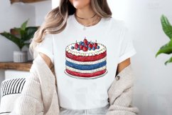 Watercolor 4th Of July Cupcakes Clipart Bundle Product Image 2